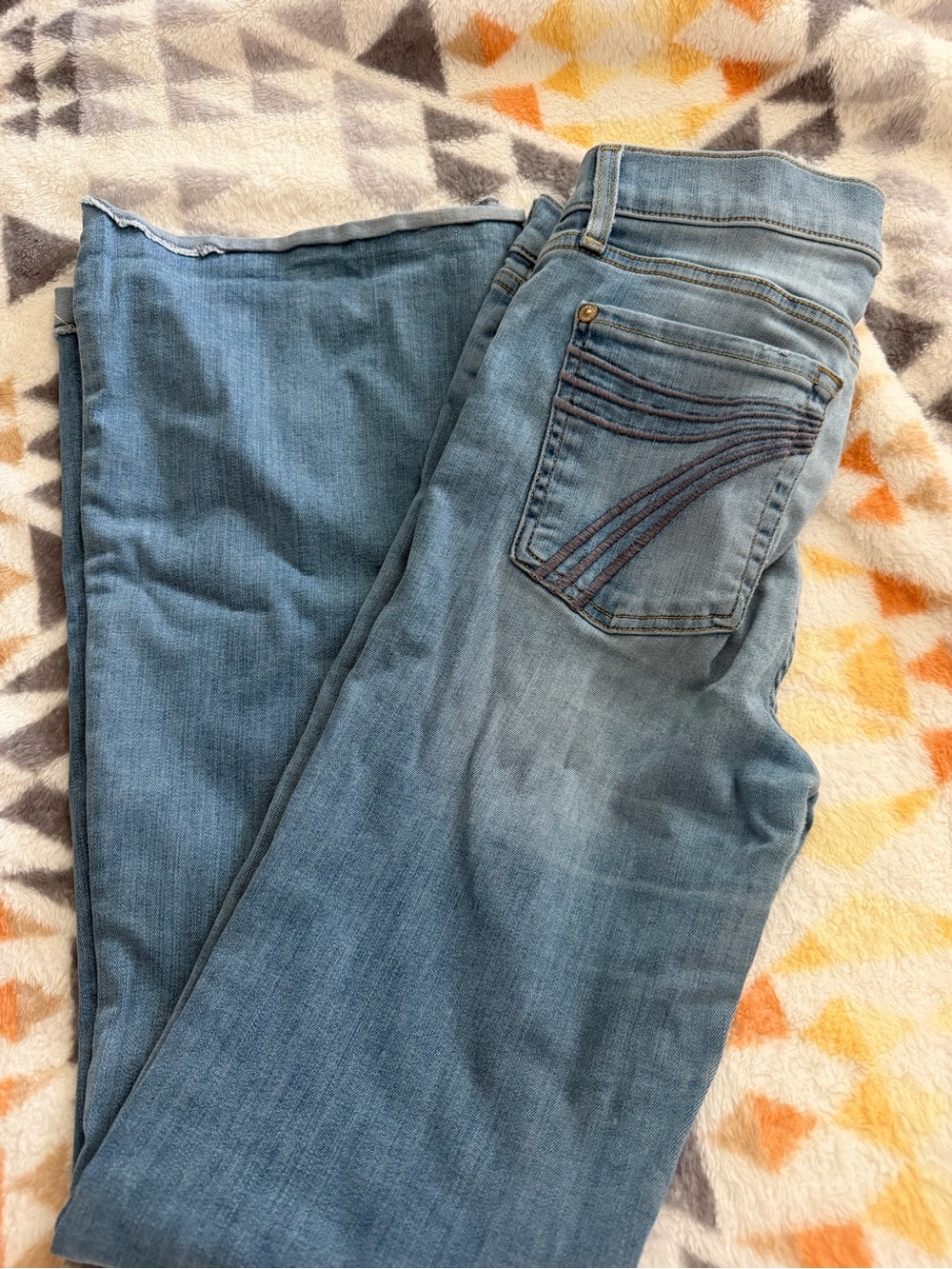 7 For All Mankind Light Blue Straight Leg Jeans